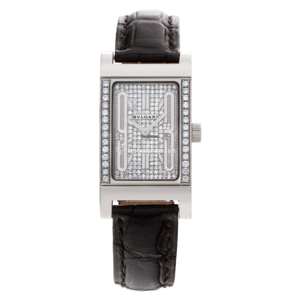 Bulgari Rettangolo Quartz White gold RT W39 G