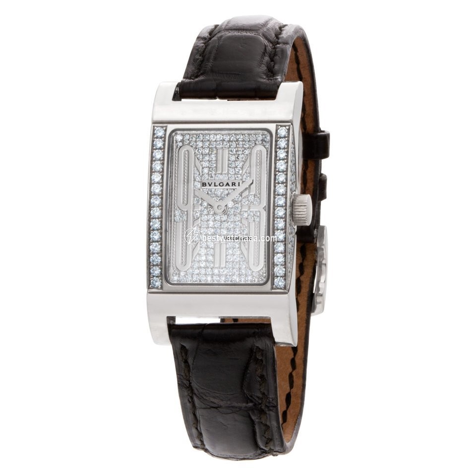 Bulgari Rettangolo Quartz White gold RT W39 G - gallery