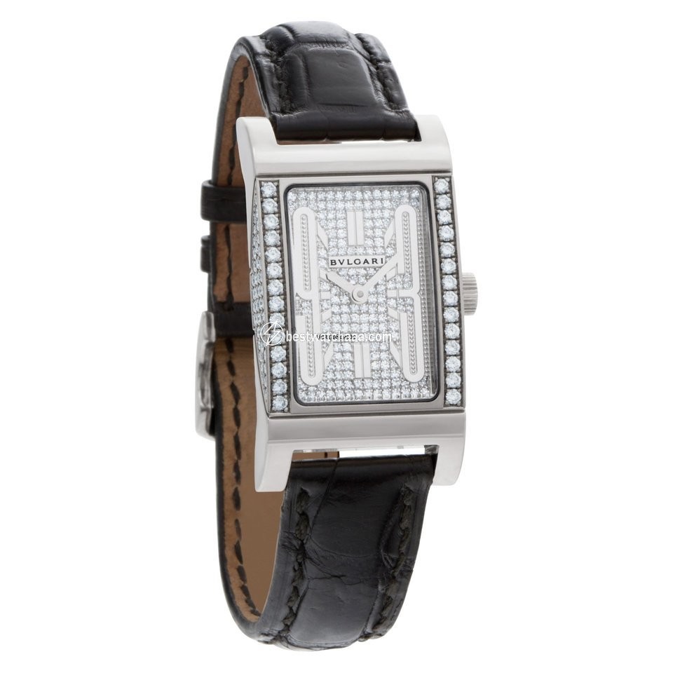 Bulgari Rettangolo Quartz White gold RT W39 G - gallery