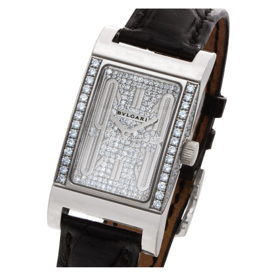 Bulgari Rettangolo Quartz White gold RT W39 G - gallery
