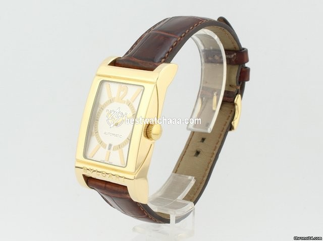 Bulgari Rettangolo Mens watch Unisex Automatic Yellow gold L2865 - gallery