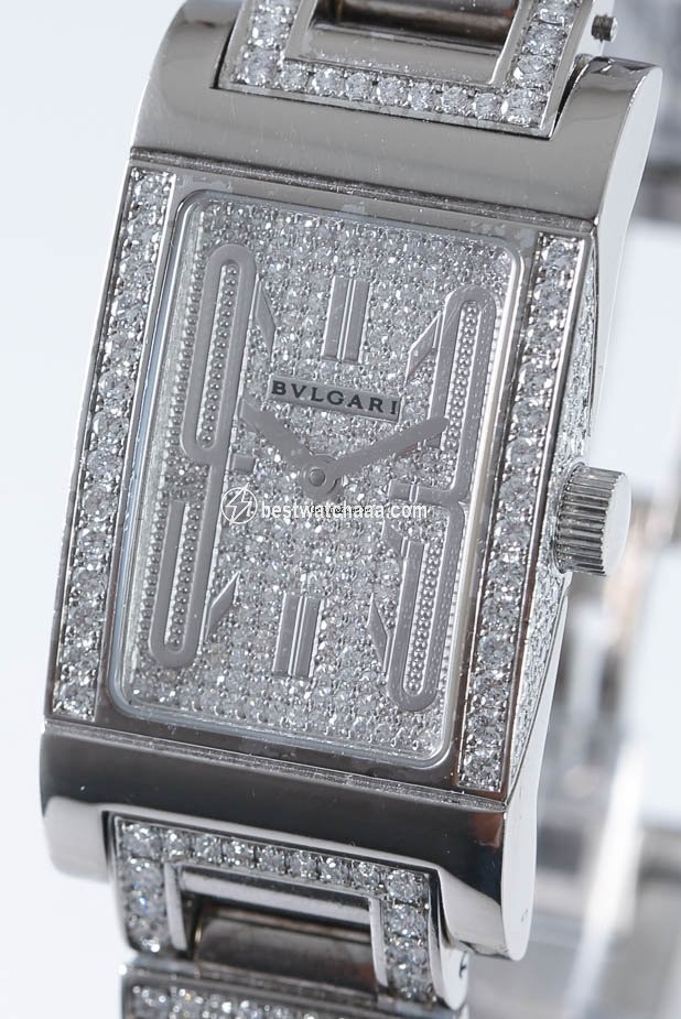 Bulgari Rettangolo Womens watch Quartz White gold Rettangolo - gallery