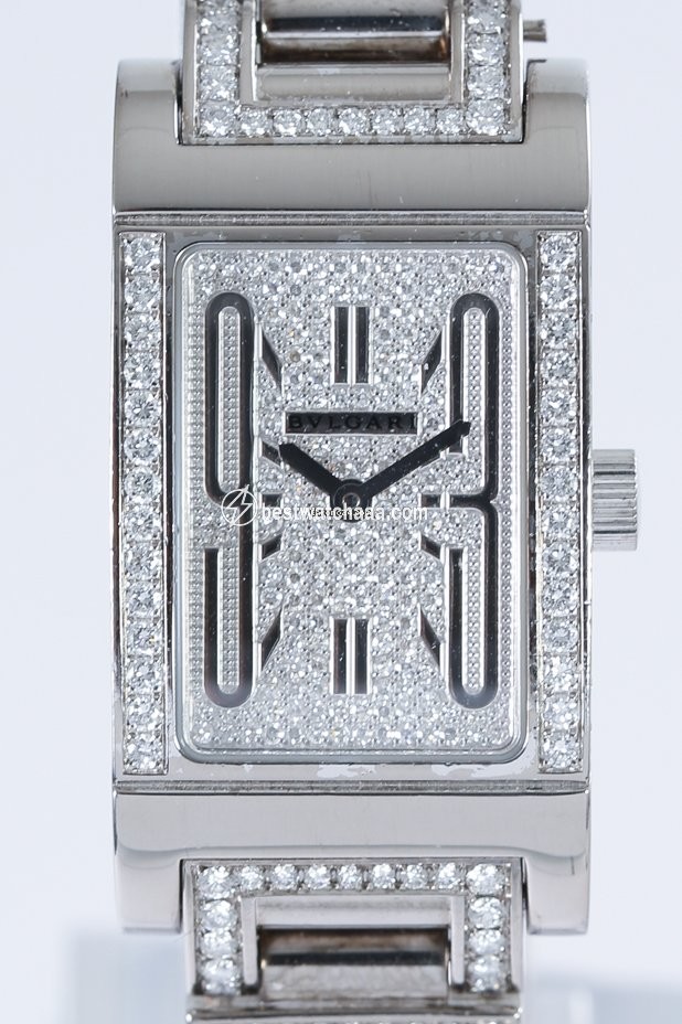 Bulgari Rettangolo Womens watch Quartz White gold Rettangolo - gallery
