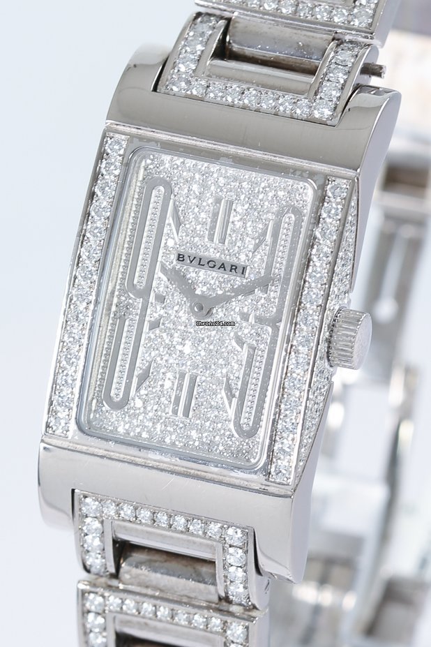 Bulgari Rettangolo Womens watch Quartz White gold Rettangolo - gallery