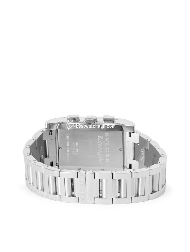 Bulgari Rettangolo Mens watch Unisex Quartz Steel RTC 49 S - gallery