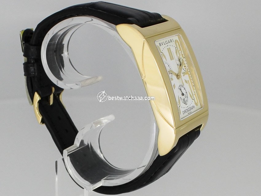 Bulgari Rettangolo Mens watch Unisex Quartz Yellow gold RTC49G - gallery