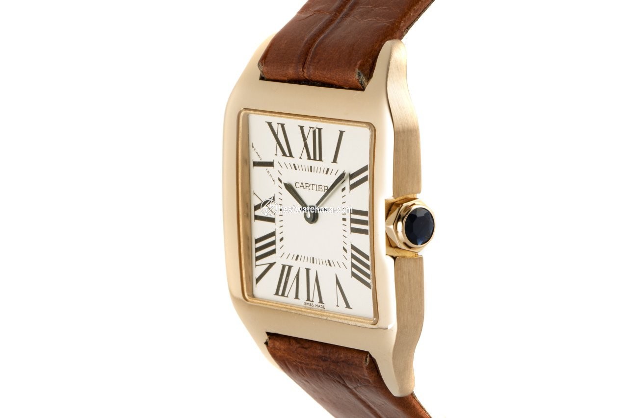 Cartier Santos Dumont Mens watch Unisex Quartz Yellow gold 2788 - gallery