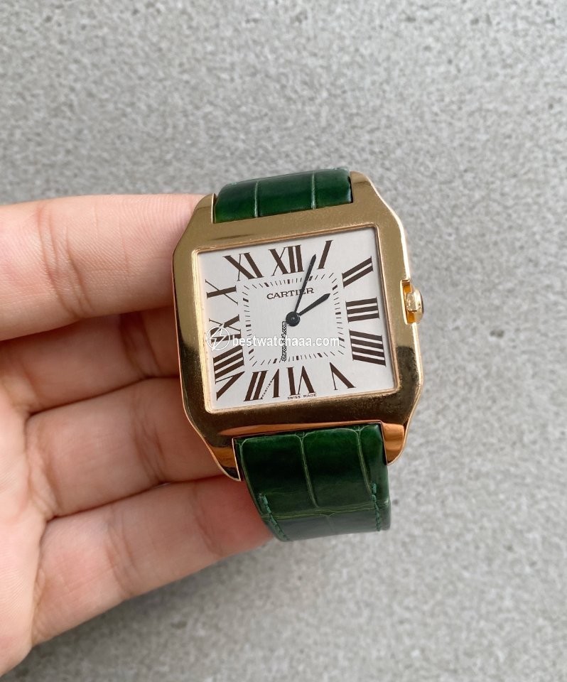 Cartier Santos Dumont Mens watch Unisex Manual winding Rose gold 2650