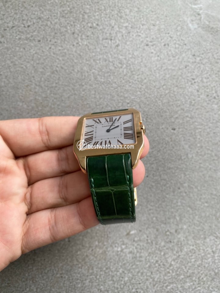 Cartier Santos Dumont Mens watch Unisex Manual winding Rose gold 2650 - gallery