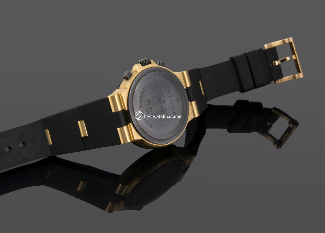 Bulgari Diagono Mens watch Unisex Automatic Yellow gold AC 38 G - gallery