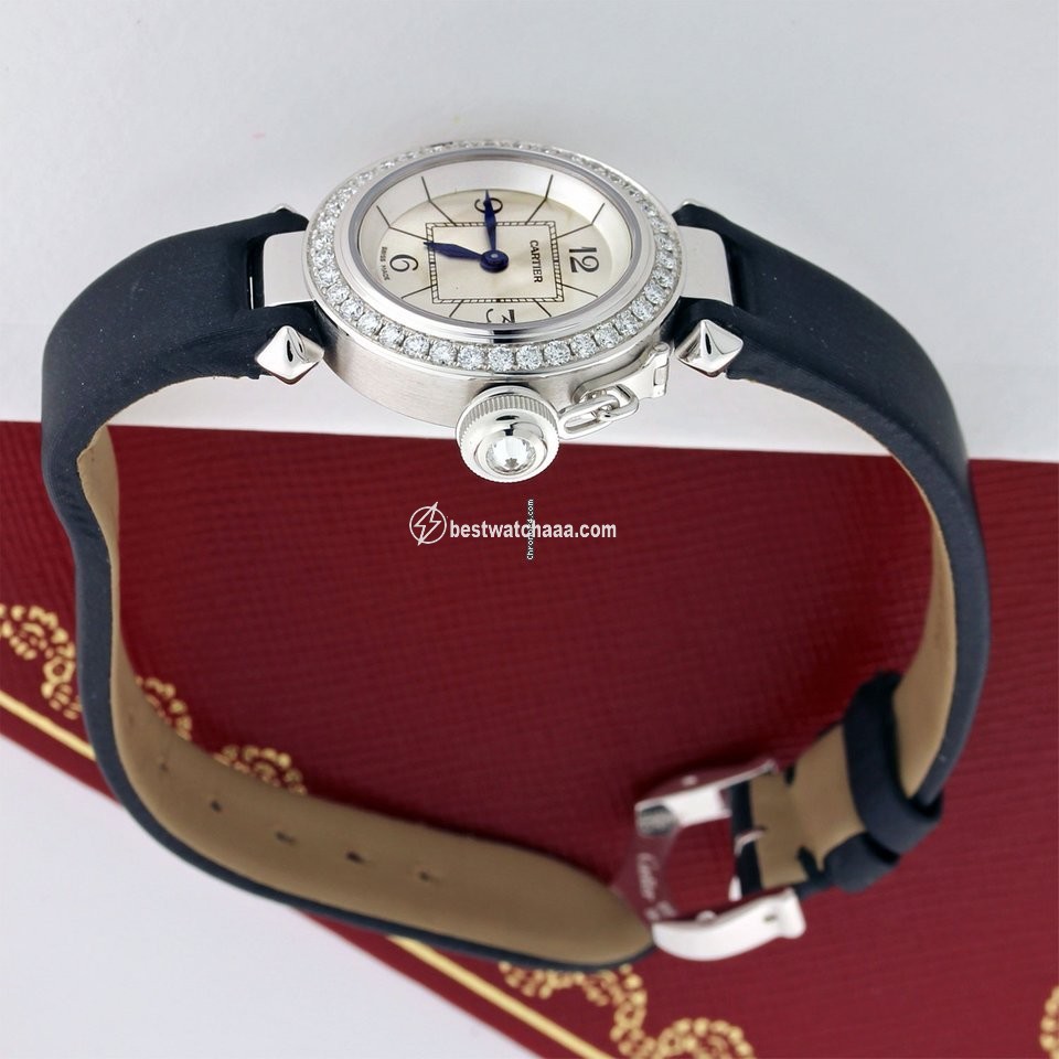 Cartier Pasha Womens watch Quartz White gold wj124027 - gallery
