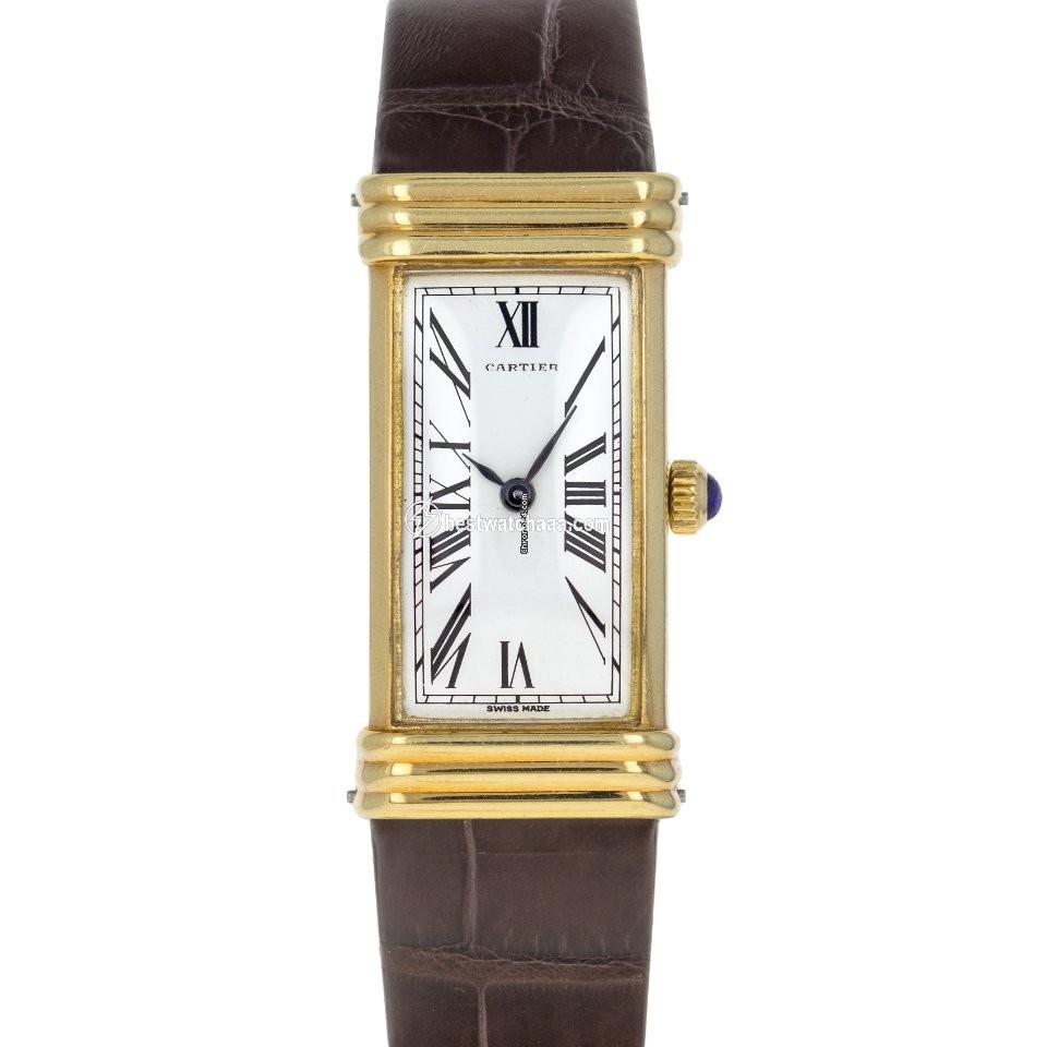 Cartier Tank Mens watch Unisex Manual winding Yellow gold 864
