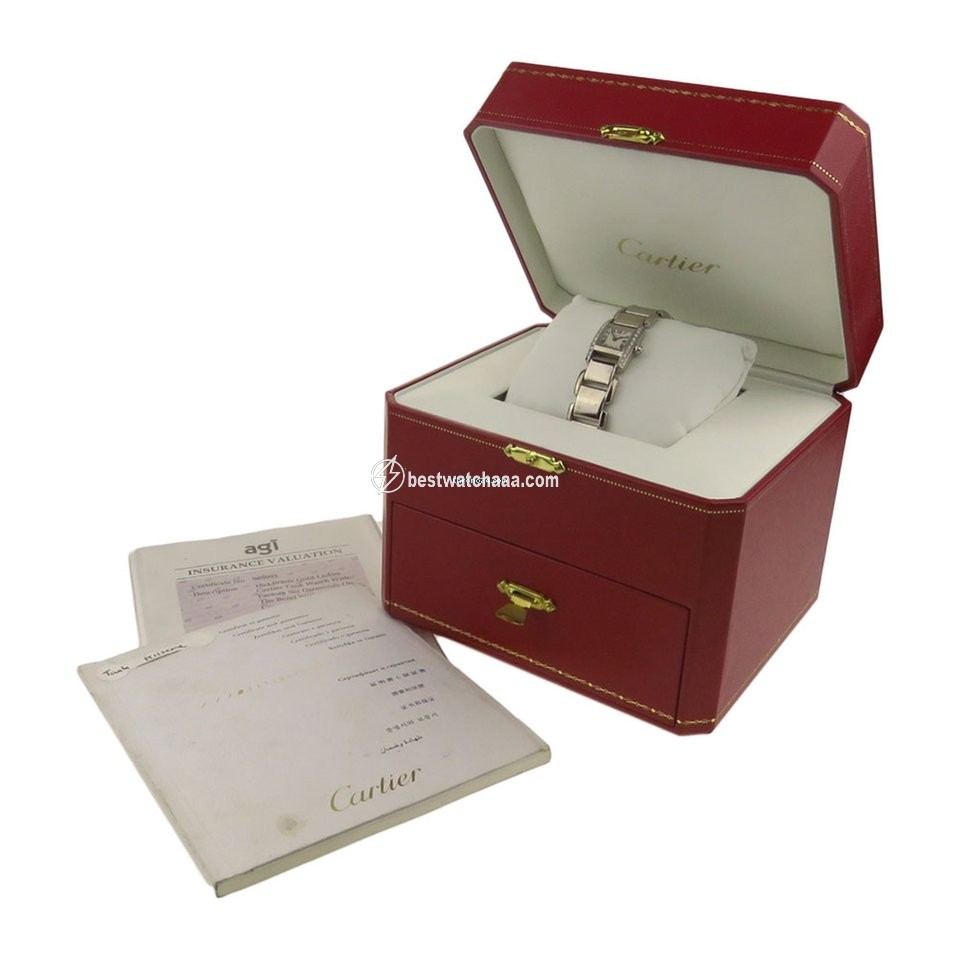 Cartier Tank Womens watch Quartz White gold WE70069H - gallery
