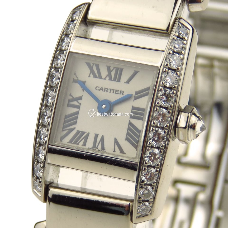 Cartier Tank Womens watch Quartz White gold WE70069H - gallery
