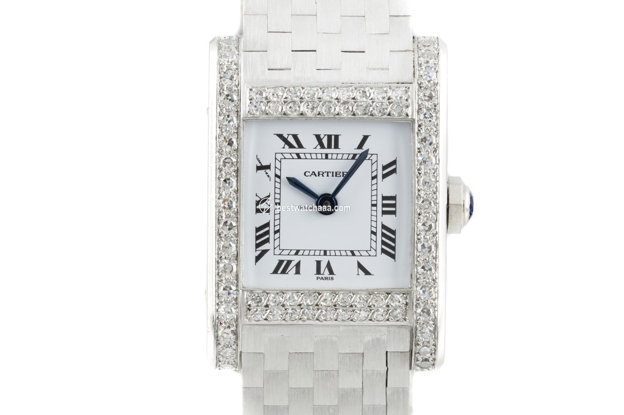 Cartier Tank Womens watch Manual winding White gold 78093