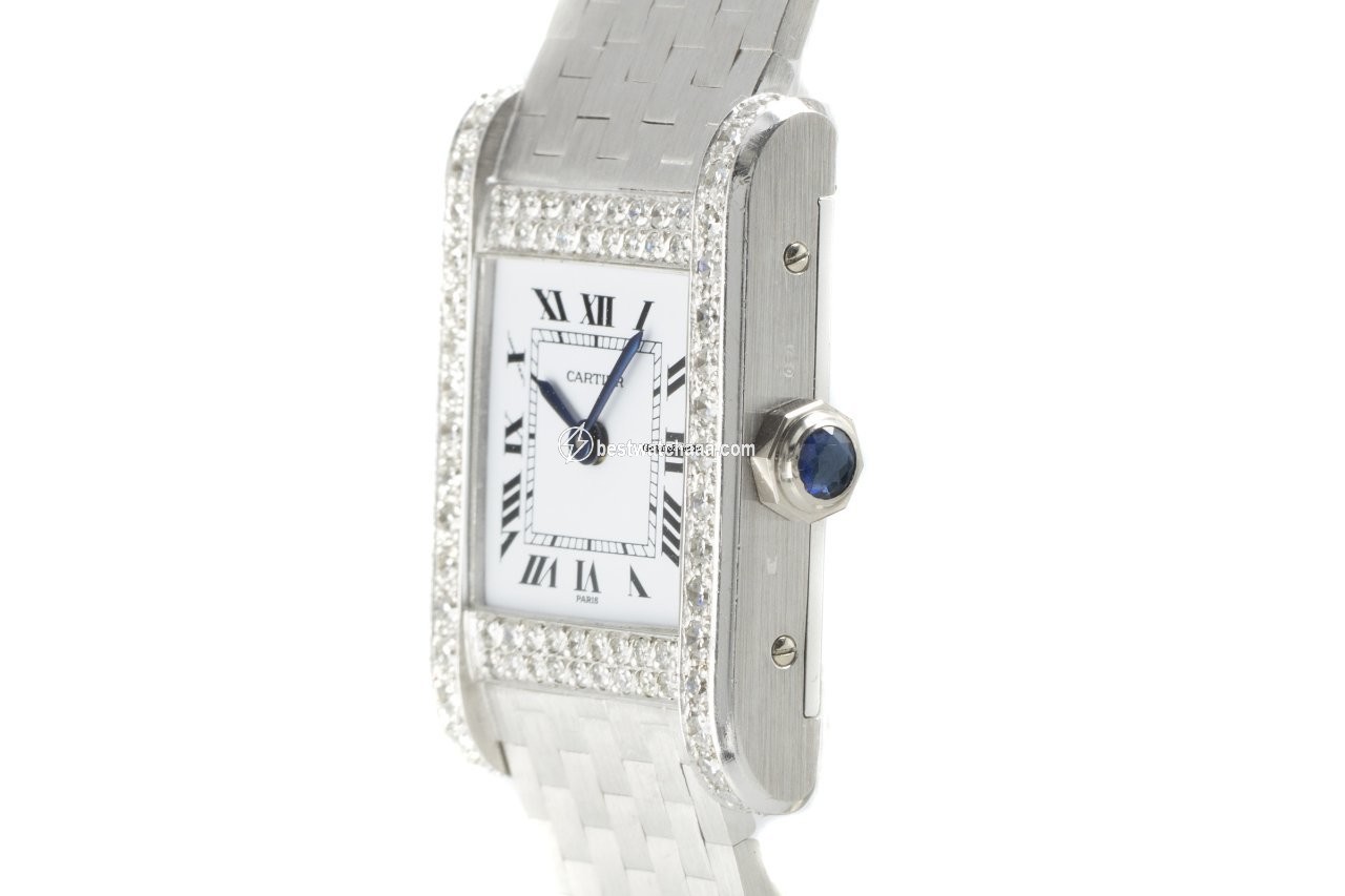 Cartier Tank Womens watch Manual winding White gold 78093 - gallery