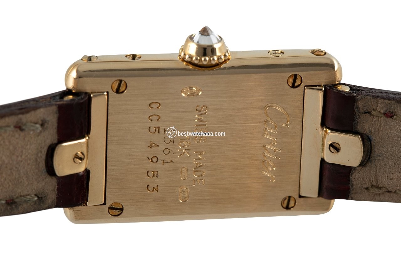 Cartier Tank Womens watch Quartz Yellow gold 1361 - gallery
