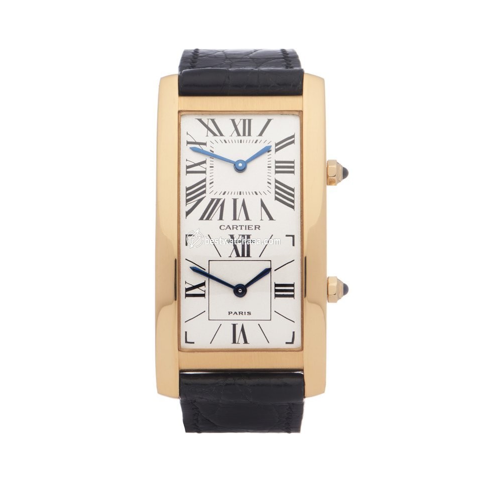 Cartier Tank Mens watch Unisex Quartz Yellow gold 0081 or W1506253