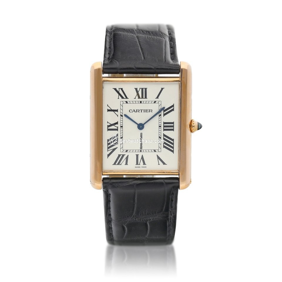 Cartier Tank Mens watch Unisex Manual winding Rose gold 3280