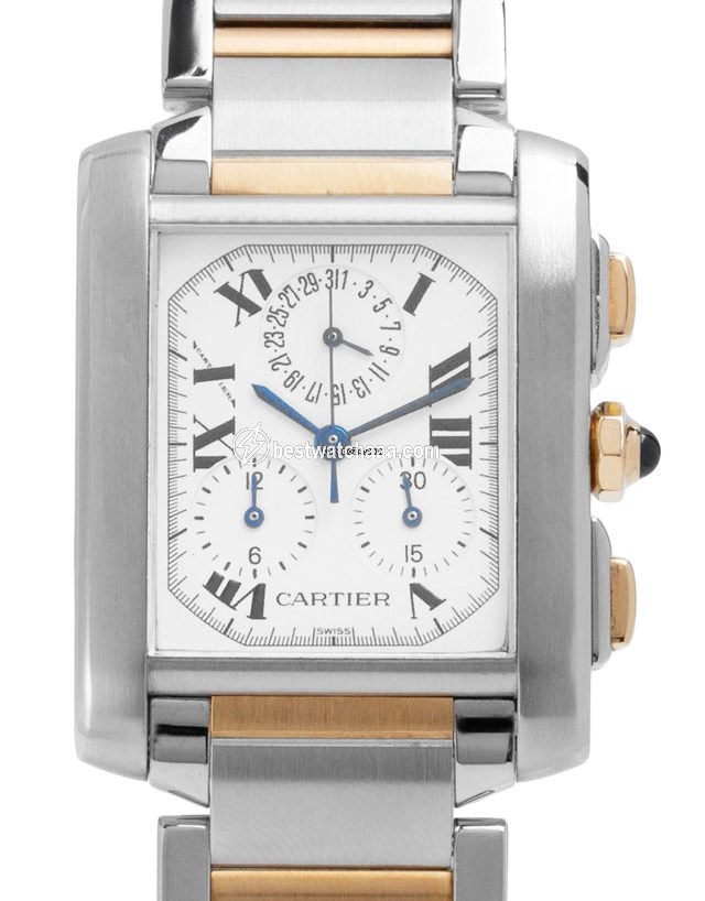 Cartier Tank Francaise Mens watch Unisex Quartz Gold Steel W51004Q4 2303