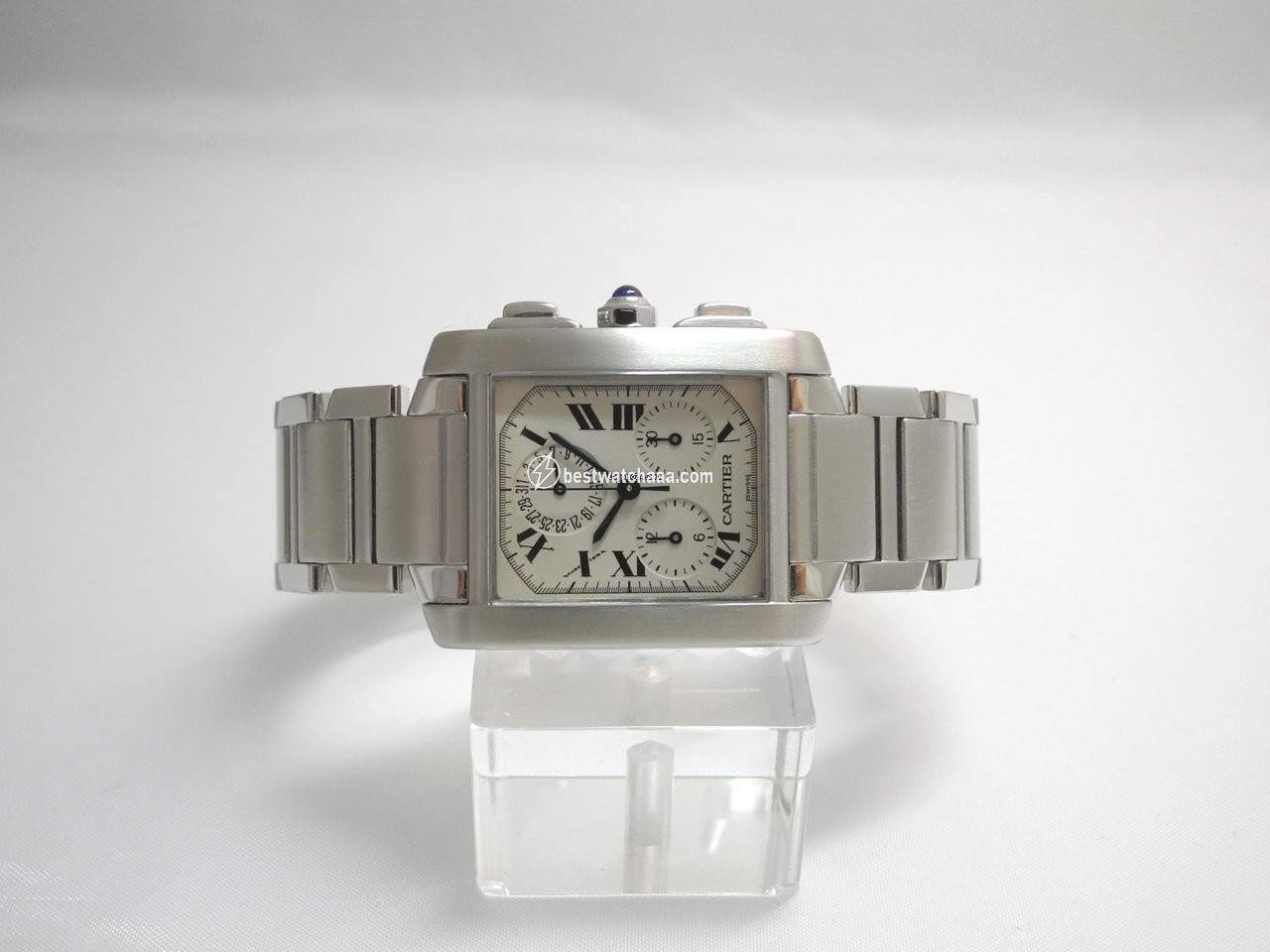 Cartier Tank Francaise Mens watch Unisex Quartz Steel Ref.Nr.2303 - gallery