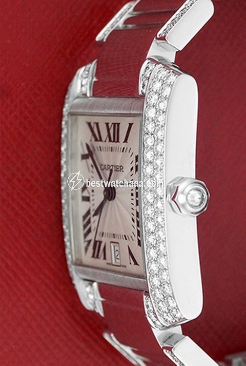 Cartier Tank Francaise Mens watch Unisex Automatic White gold WE1003SF - gallery