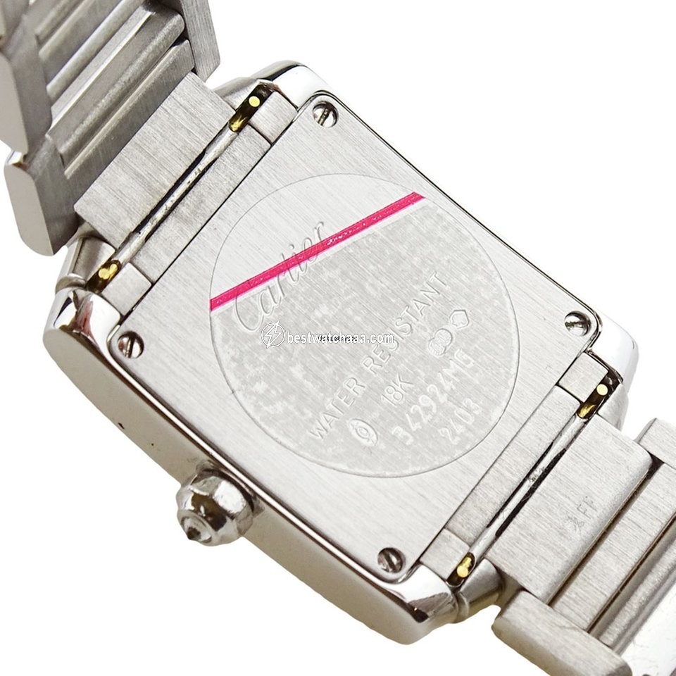 Cartier Tank Francaise Mens watch Unisex Quartz White gold WE1002SE - gallery