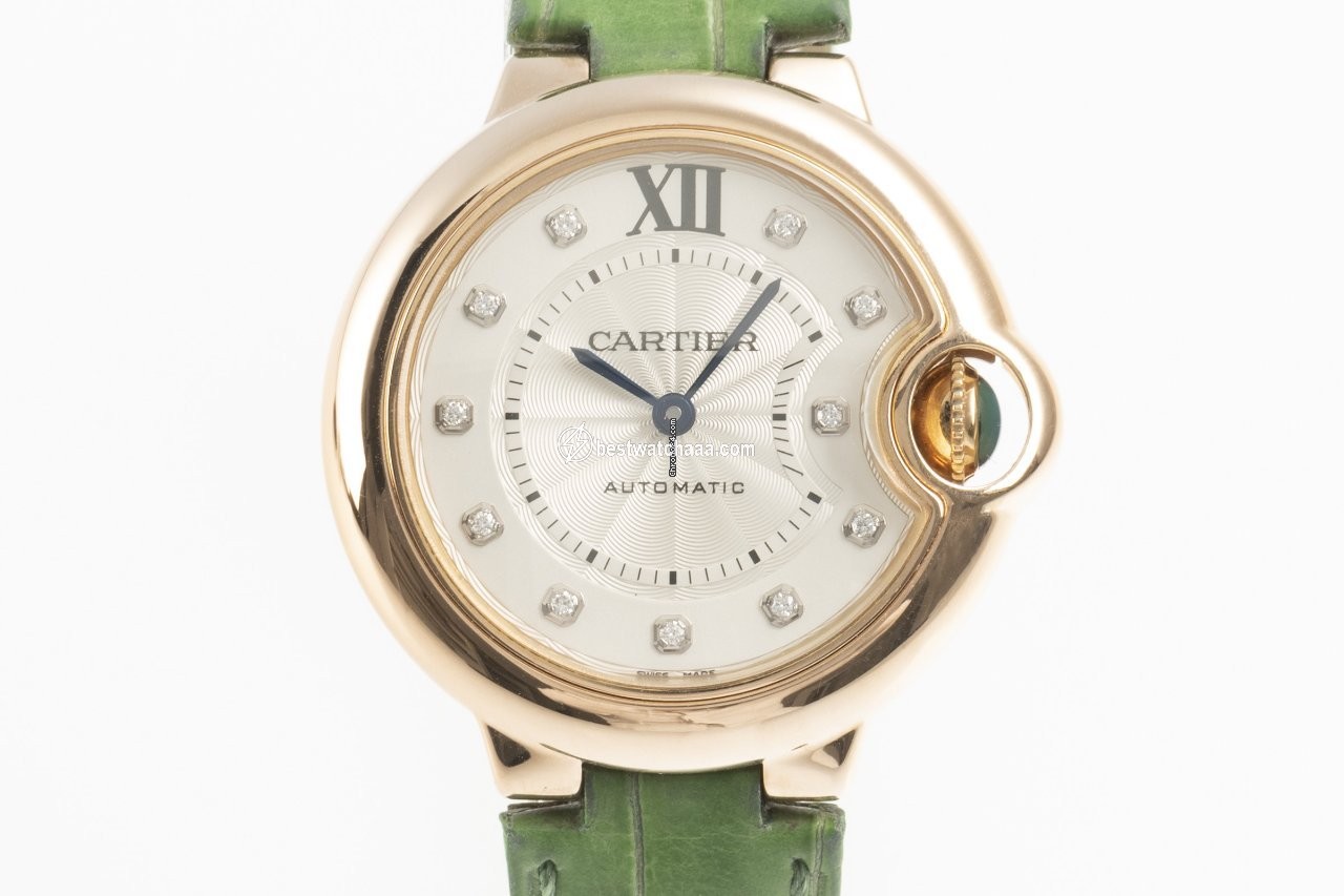 Cartier Ballon Bleu 33mm Womens watch Automatic Red gold WE902063