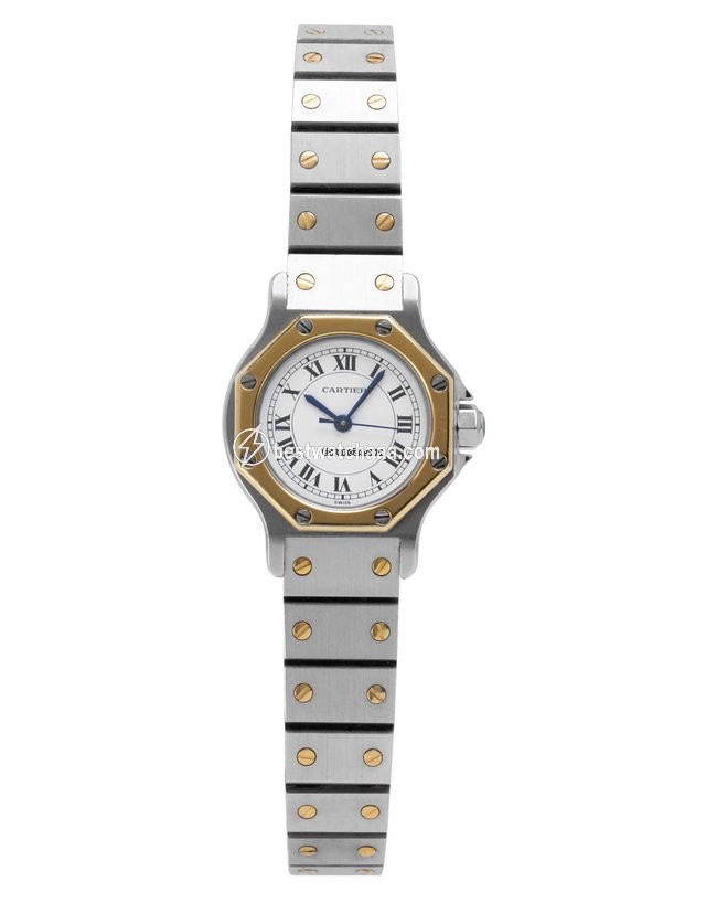 Cartier Santos Mens watch Unisex Automatic Gold Steel 0907 - gallery