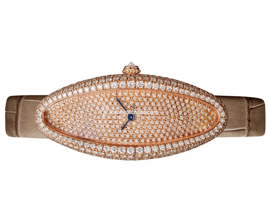 Cartier Baignoire Womens watch Manual winding Rose gold WJBA0010