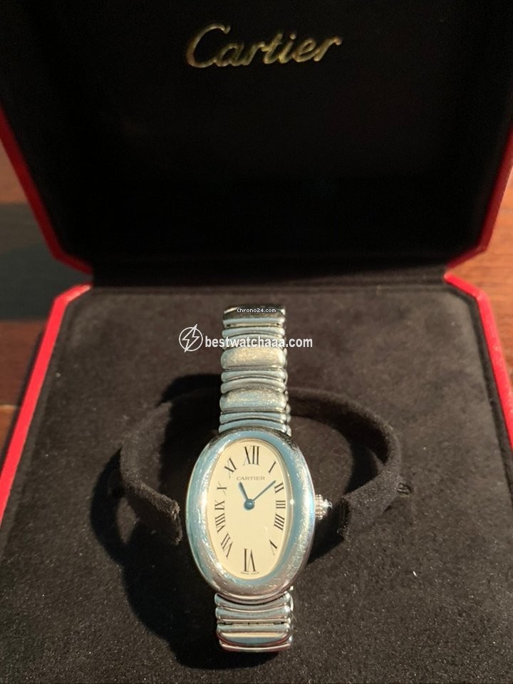 Cartier Baignoire Womens watch Quartz White gold WB520025 - gallery