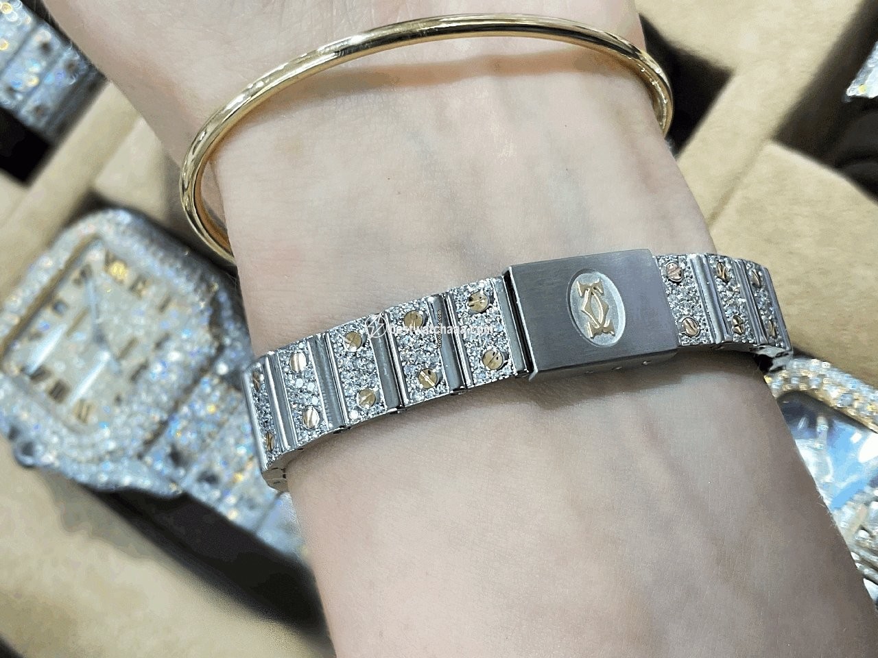 Cartier Santos Galbee Womens watch Quartz Steel W20012C4 - gallery