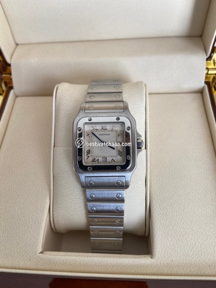Cartier Santos Galbee Mens watch Unisex Quartz Steel 987901