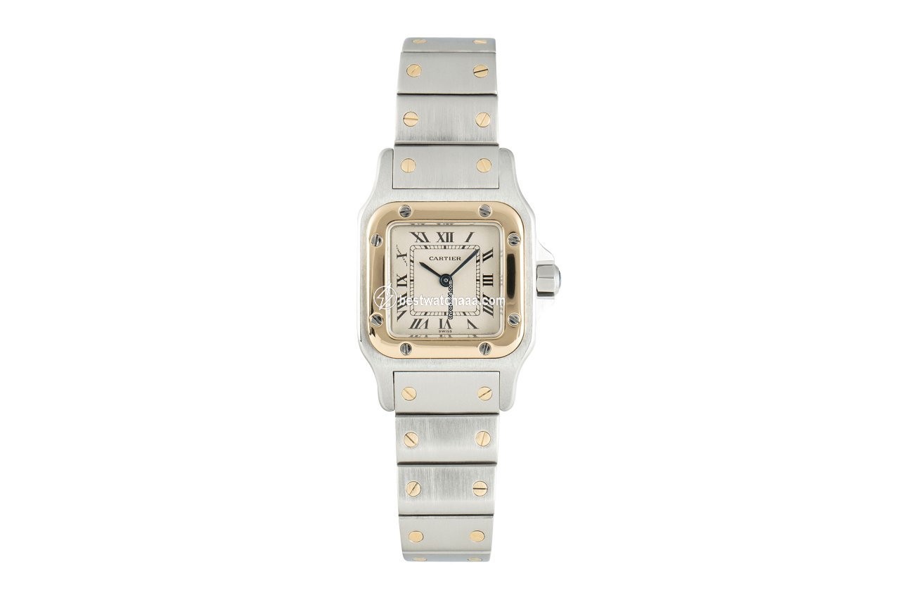 Cartier Santos Galbee Womens watch Quartz Gold Steel 1057930 - gallery