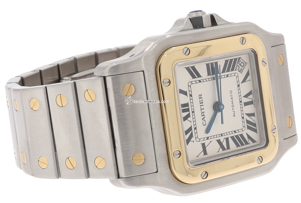 Cartier Santos Galbee Mens watch Unisex Automatic Gold Steel W20099C4 - gallery