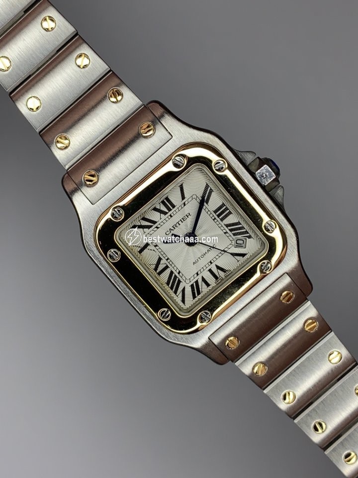Cartier Santos Galbee Womens watch Automatic Gold Steel 2423 - gallery