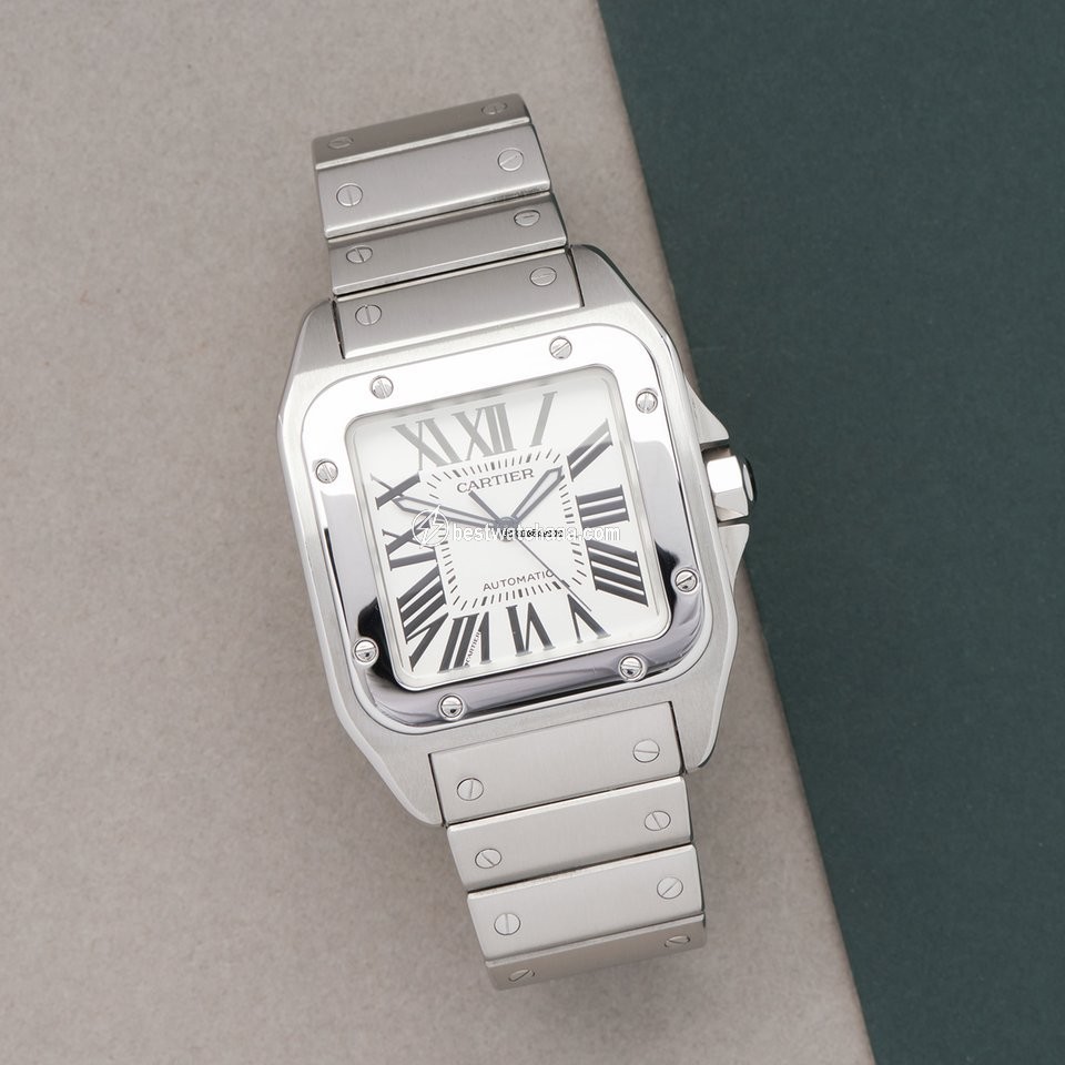 Cartier Santos 100 Mens watch Unisex Automatic Steel W200737G or 2656 - gallery