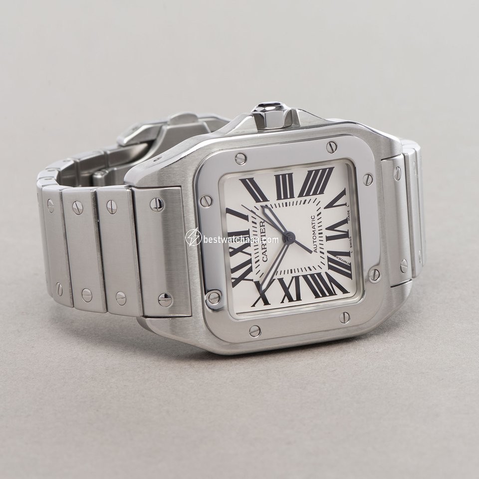 Cartier Santos 100 Mens watch Unisex Automatic Steel W200737G or 2656 - gallery