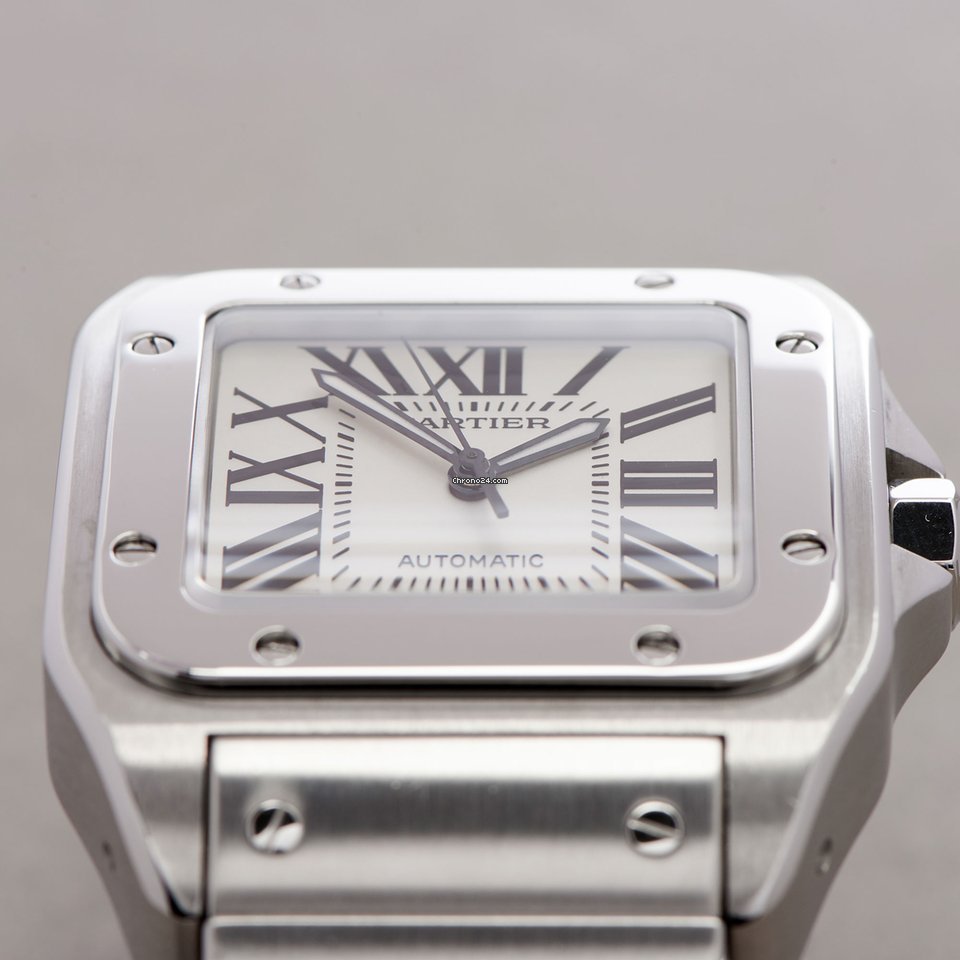 Cartier Santos 100 Mens watch Unisex Automatic Steel W200737G or 2656 - gallery