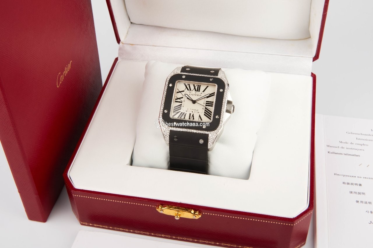 Cartier Santos 100 Mens watch Unisex Automatic Steel W20121U2 - gallery