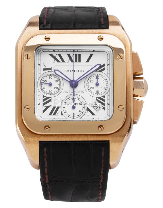 Cartier Santos 100 Mens watch Unisex Automatic Yellow gold 2741 - gallery