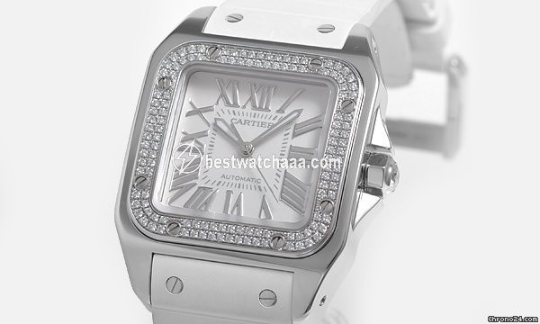 Cartier Santos 100 Womens watch Automatic White gold WM50460M