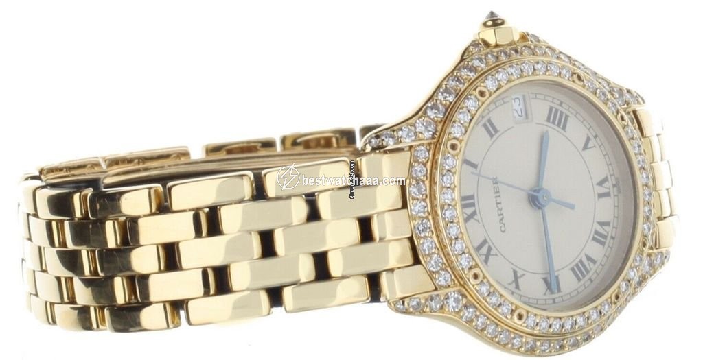 Cartier Cougar Mens watch Unisex Quartz Yellow gold 887907 - gallery