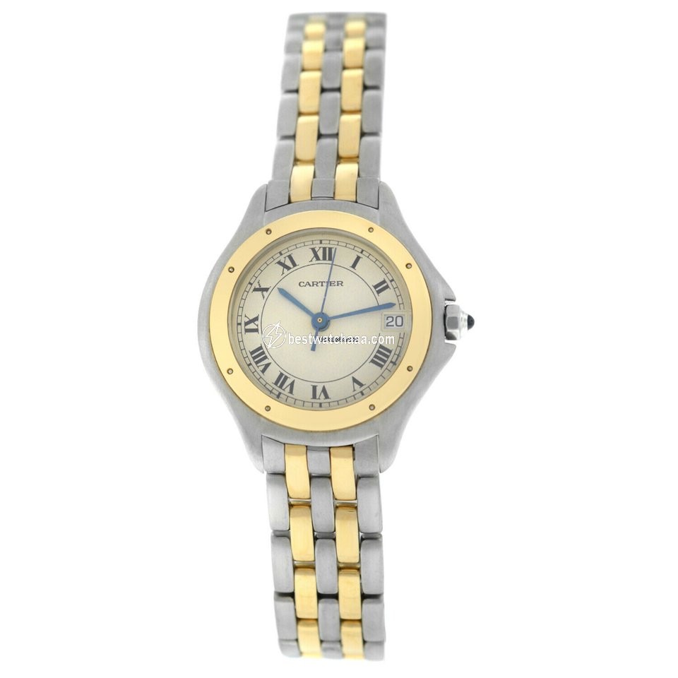 Cartier Cougar Womens watch Quartz Gold Steel 119000R