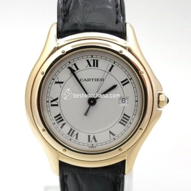 Cartier Cougar Mens watch Unisex Quartz Yellow gold 887920