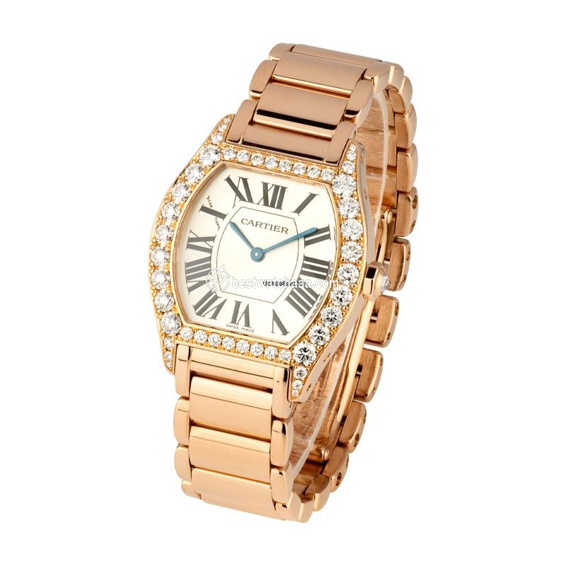 Cartier Tortue Womens watch Manual winding Rose gold 2645 - gallery