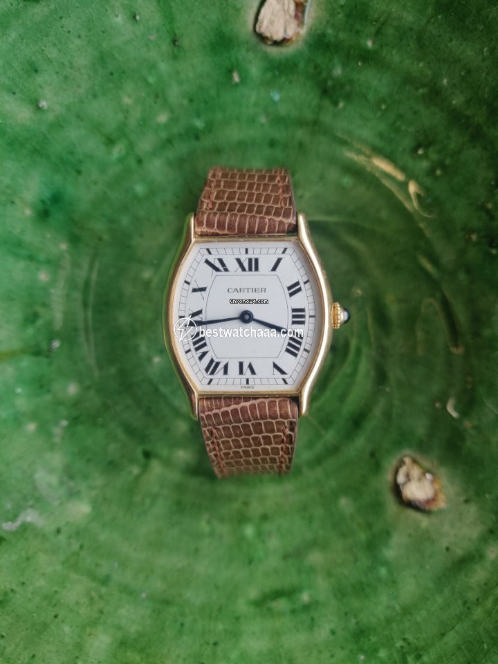 Cartier Tortue Mens watch Unisex Manual winding Yellow gold 10712