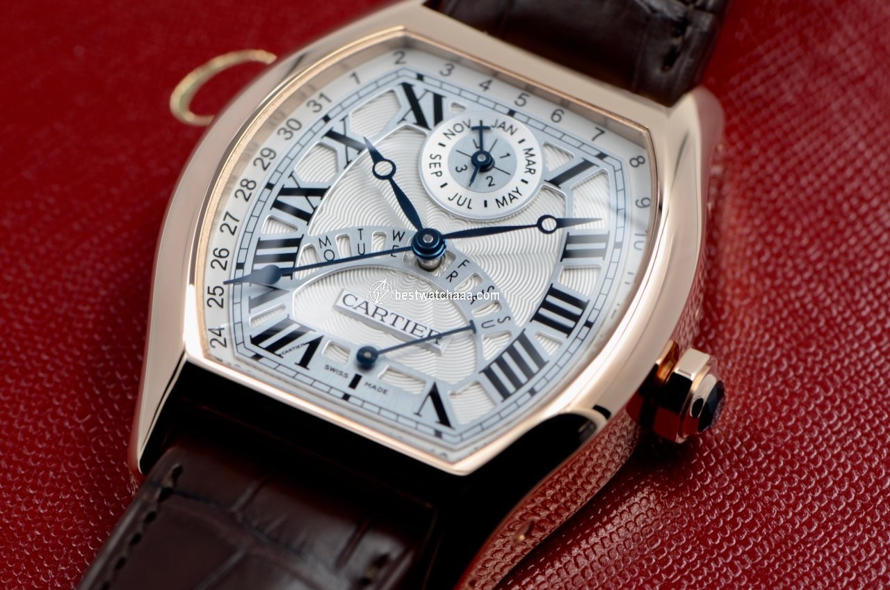 Cartier Tortue Mens watch Unisex Automatic Rose gold W1580045