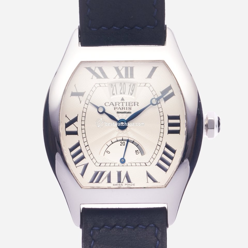Cartier Tortue Mens watch Unisex Manual winding White gold 2688G