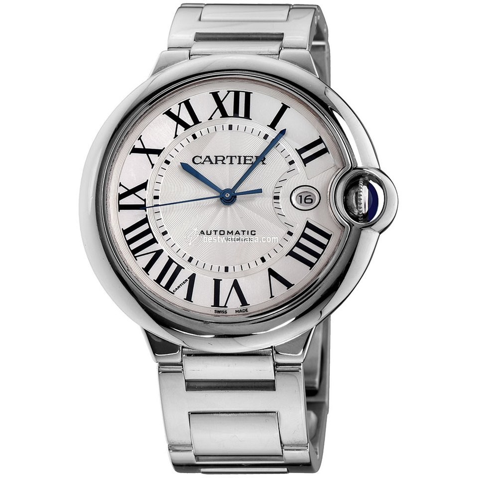 Cartier Ballon Bleu 42mm Mens watch Unisex Automatic White gold 3000